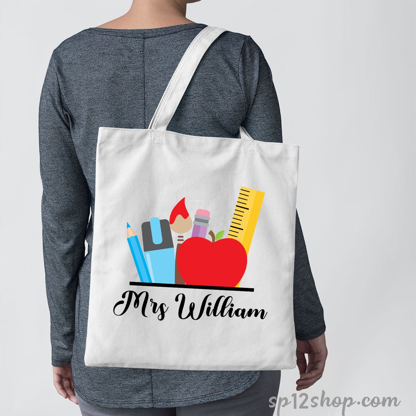 Teacher Appreciation Custom Teaching Thank You Shopping Gifts Tote Bag