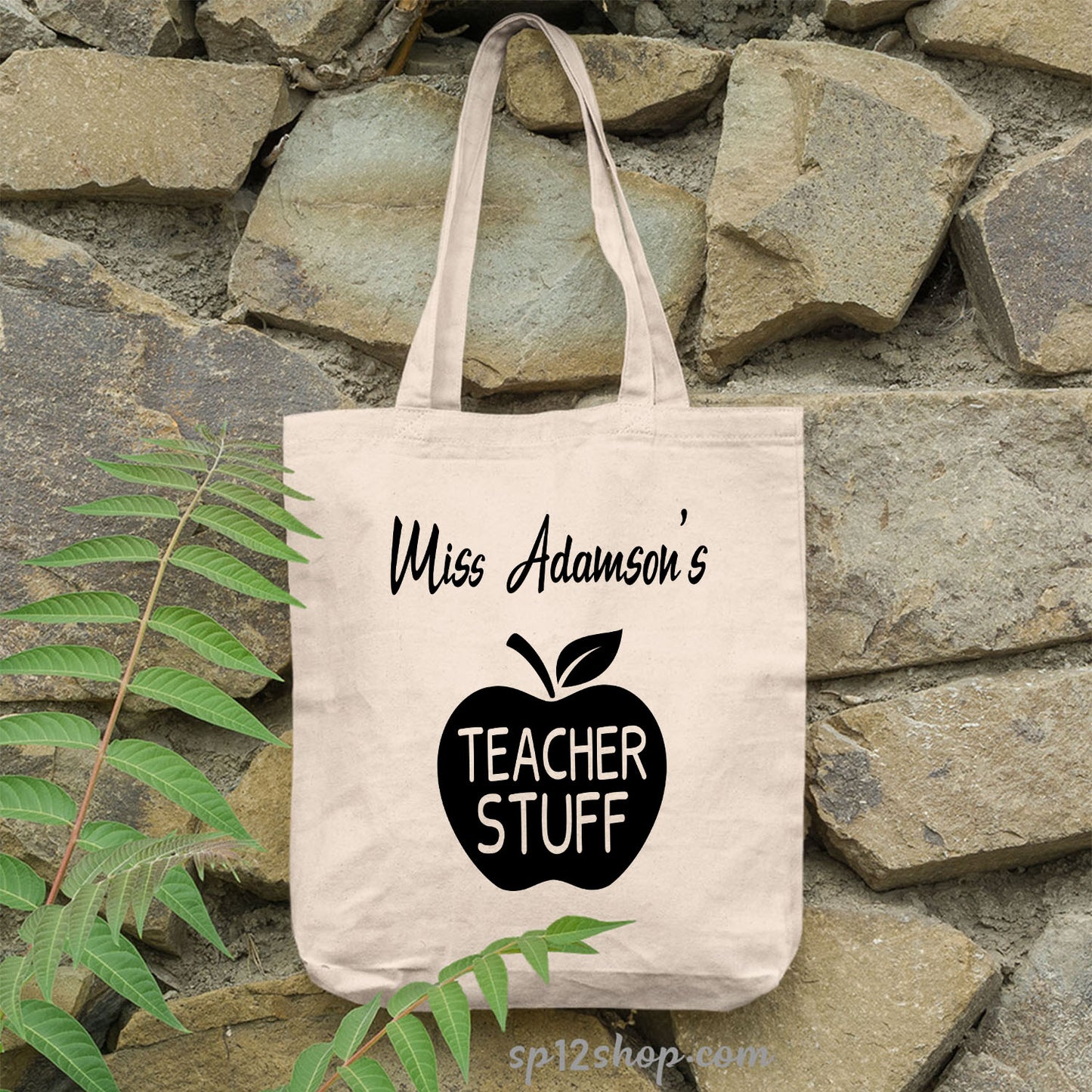 Funny Teachers Appreciation Custom Thank You Gift Shopping Tote Bag