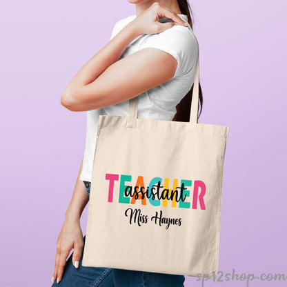 Teachers Appreciation Custom Thank You Gift Shopping Tote Bag