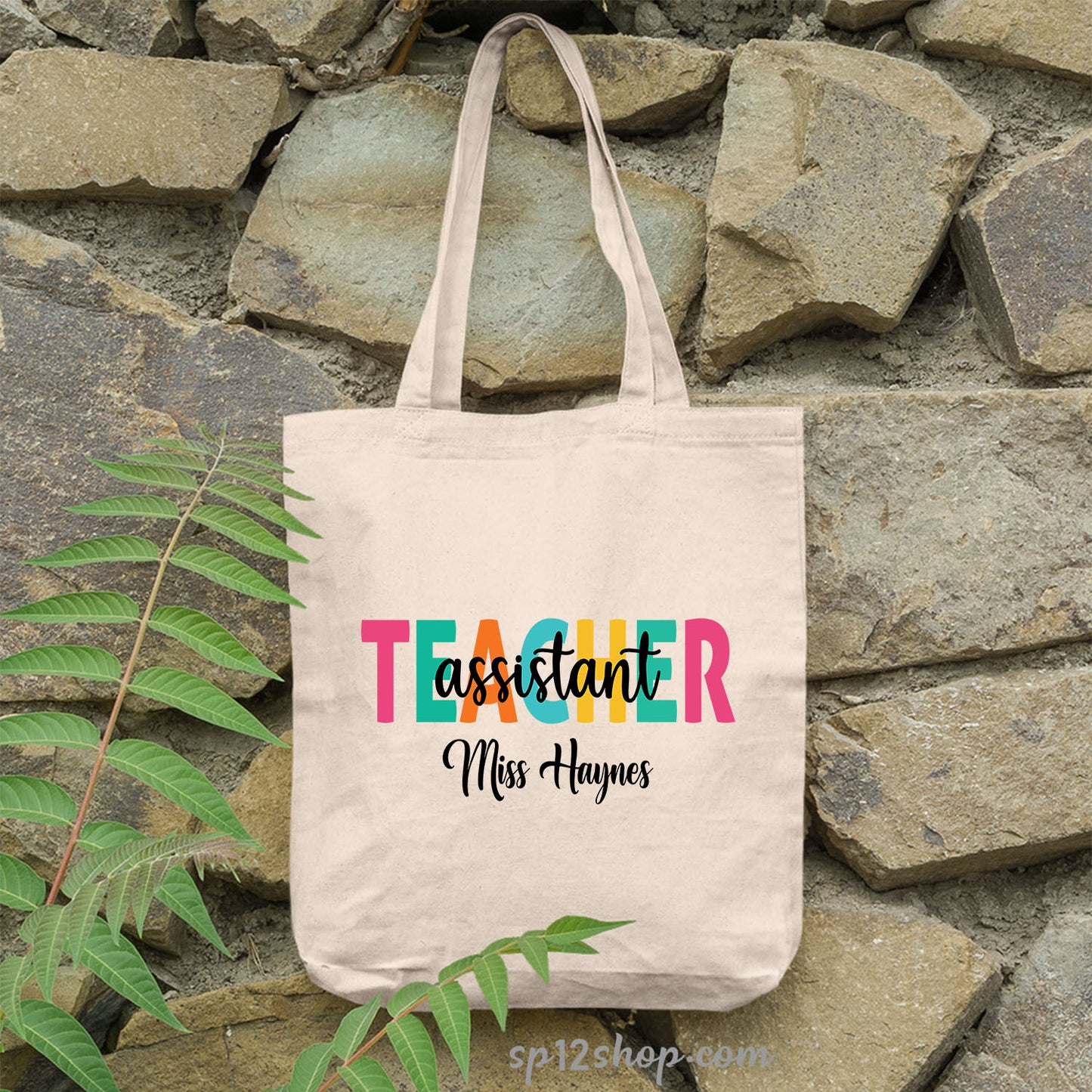 Teachers Appreciation Custom Thank You Gift Shopping Tote Bag