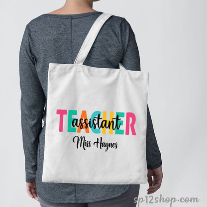 Teachers Appreciation Custom Thank You Gift Shopping Tote Bag