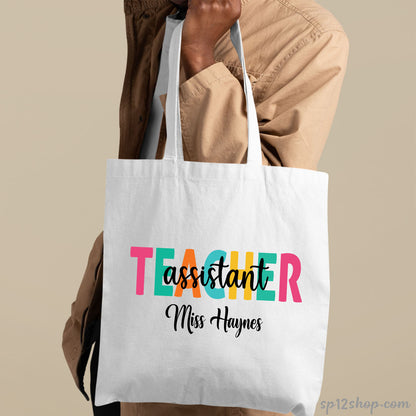 Teachers Appreciation Custom Thank You Gift Shopping Tote Bag