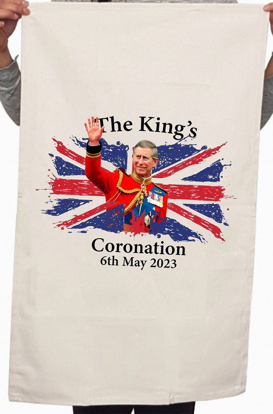 King Charles III Coronation Day 6th May 2023 Kitchen Table Tea Towel