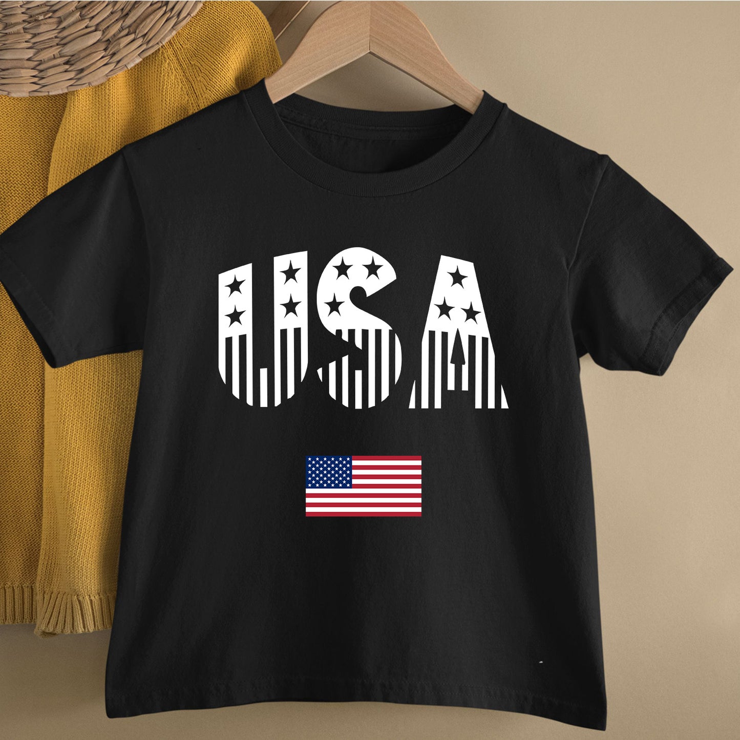 USA Flag Lips 4th of July Patriotic Day and Independence Day T Shirt