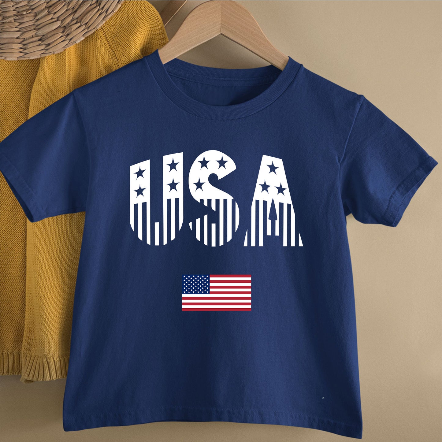 USA Flag Lips 4th of July Patriotic Day and Independence Day T Shirt