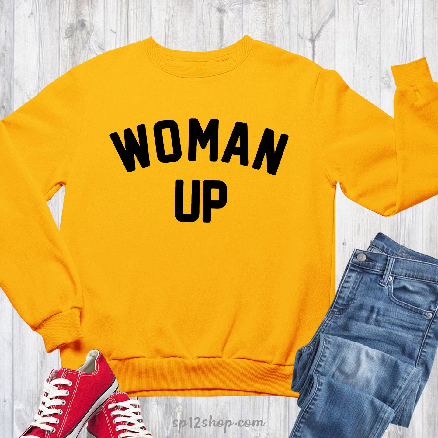 Woman Up Sweatshirt Feminist Woman Empowerment Sweater