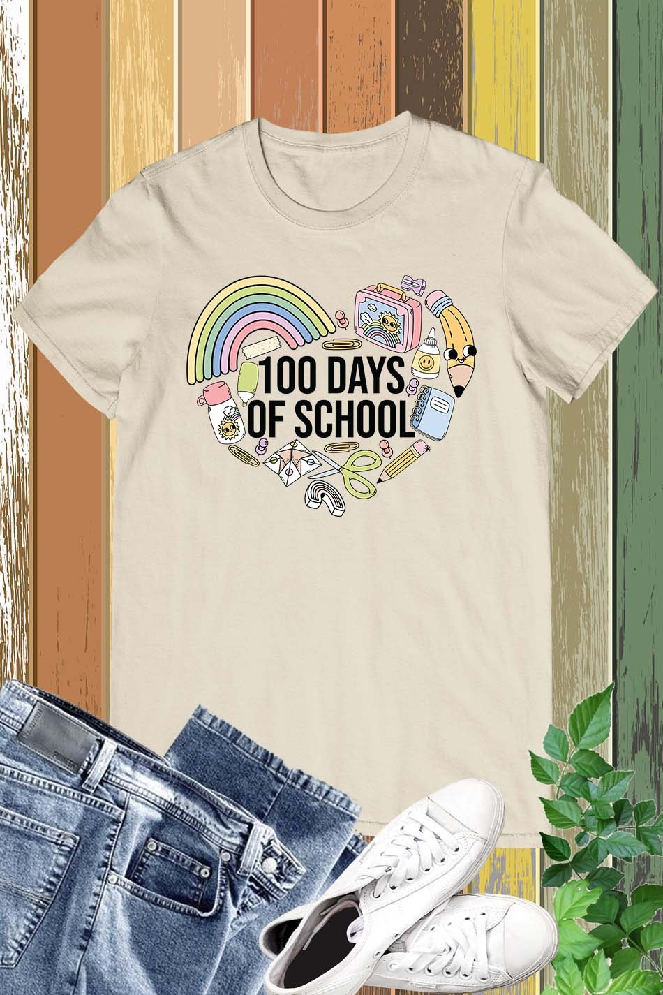 100 Days Of School Teacher T Shirt - Image 14