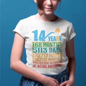 Happy Birthday 14 Years 168 Months T Shirts