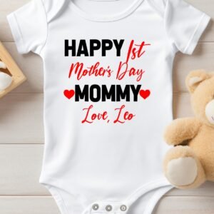 Happy 1st Mothers Day Baby Bodysuit