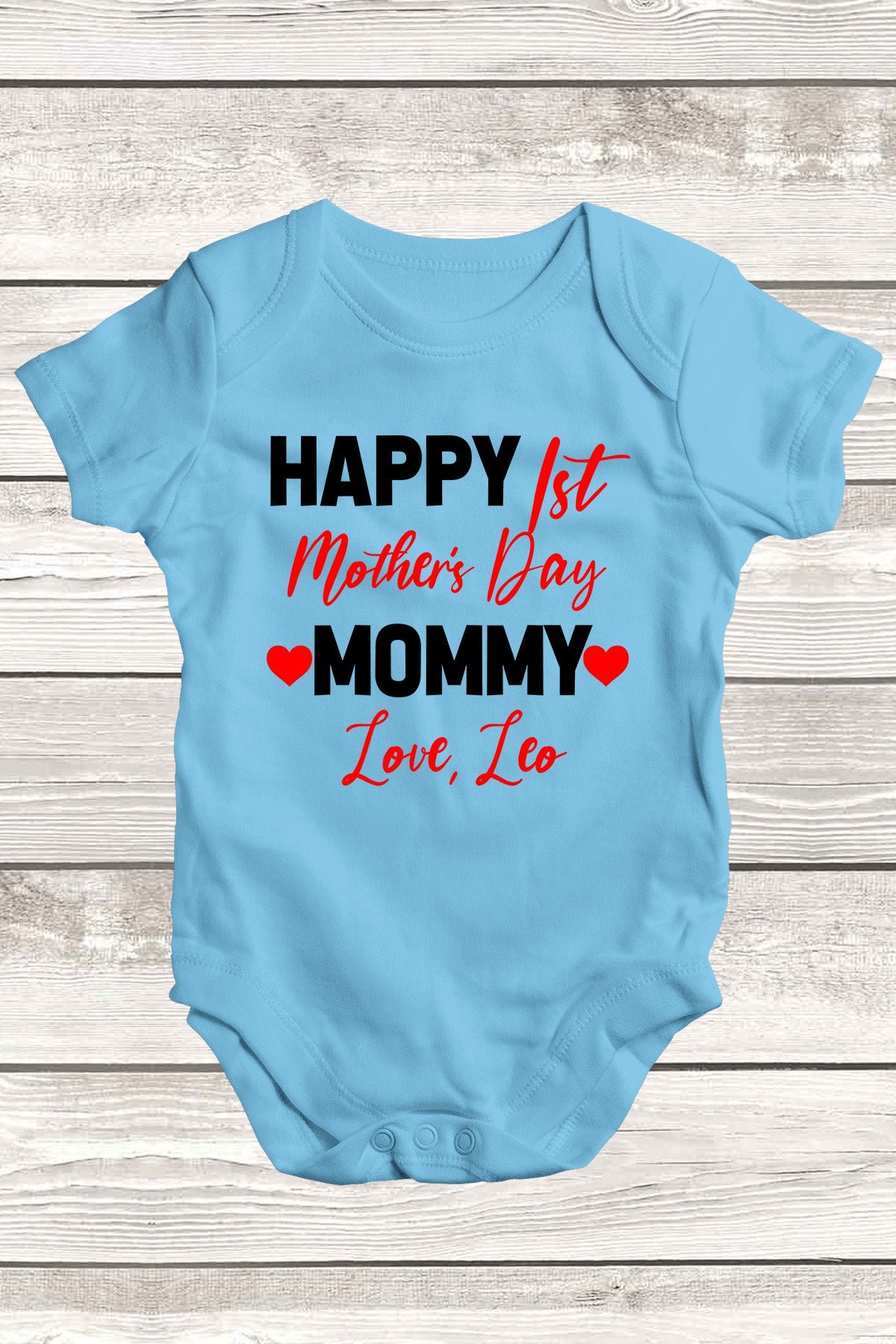 Happy 1st Mothers Day Baby Bodysuit
