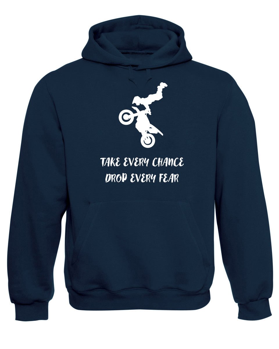 Motorcyclist Stunt Bike Rider Hooded Sweatshirt