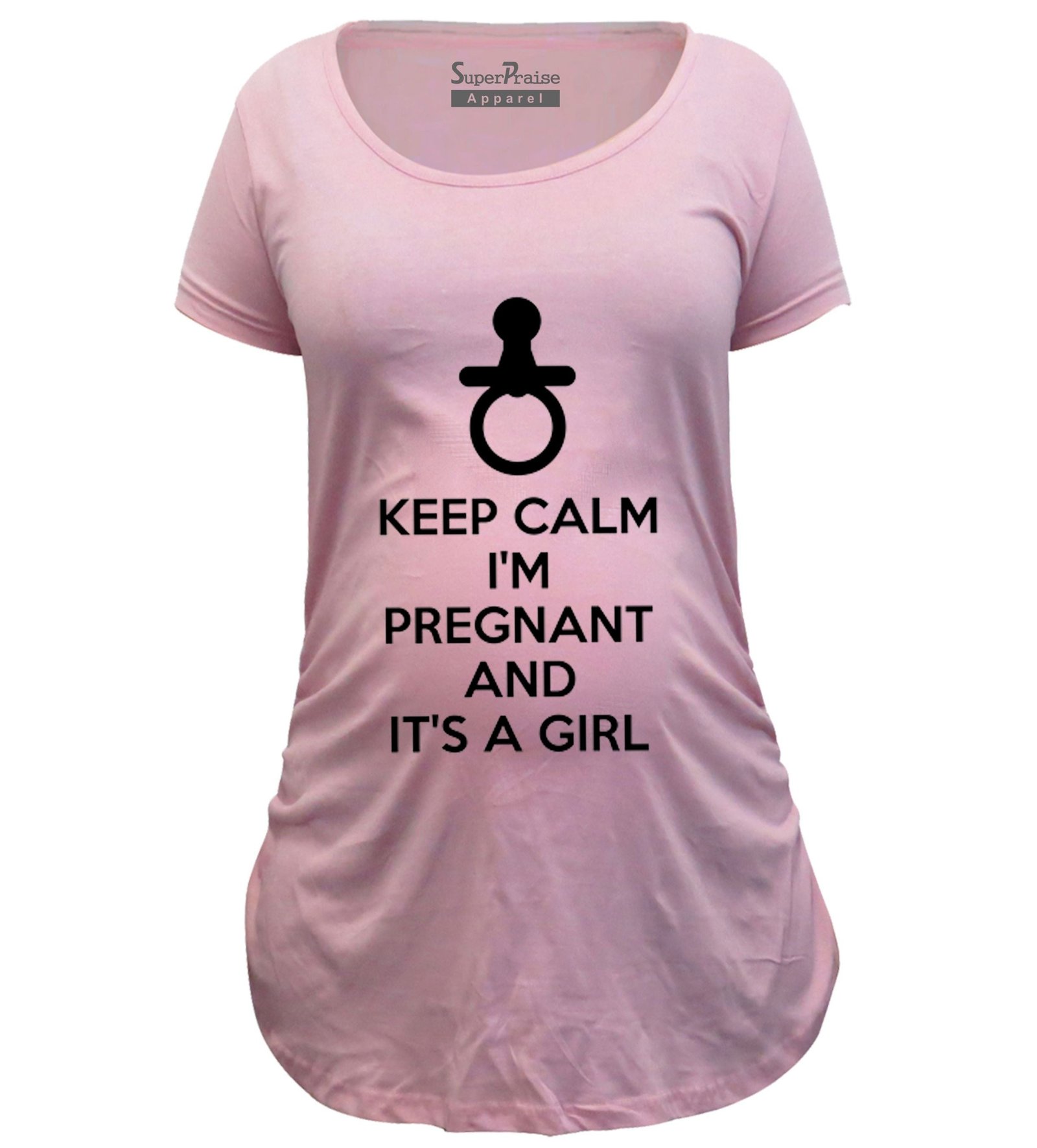 Keep Calm I Am Pregnant Maternity T Shirt - Image 2