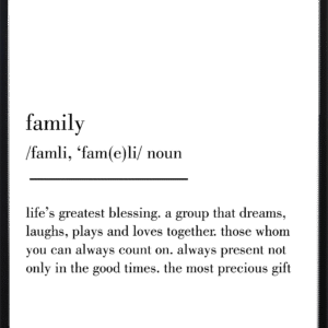 Family Definition Art Prints