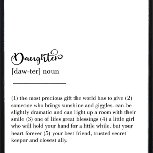 Daughter Definition Art Prints