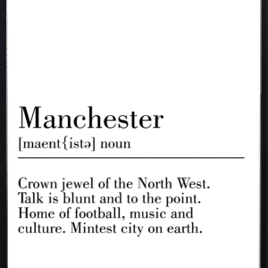 Manchester Definition Art Prints