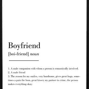 Boyfriend Definition Art Prints