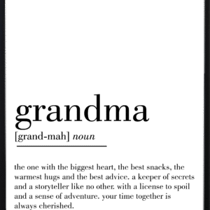 Grandma  Definition Art Prints