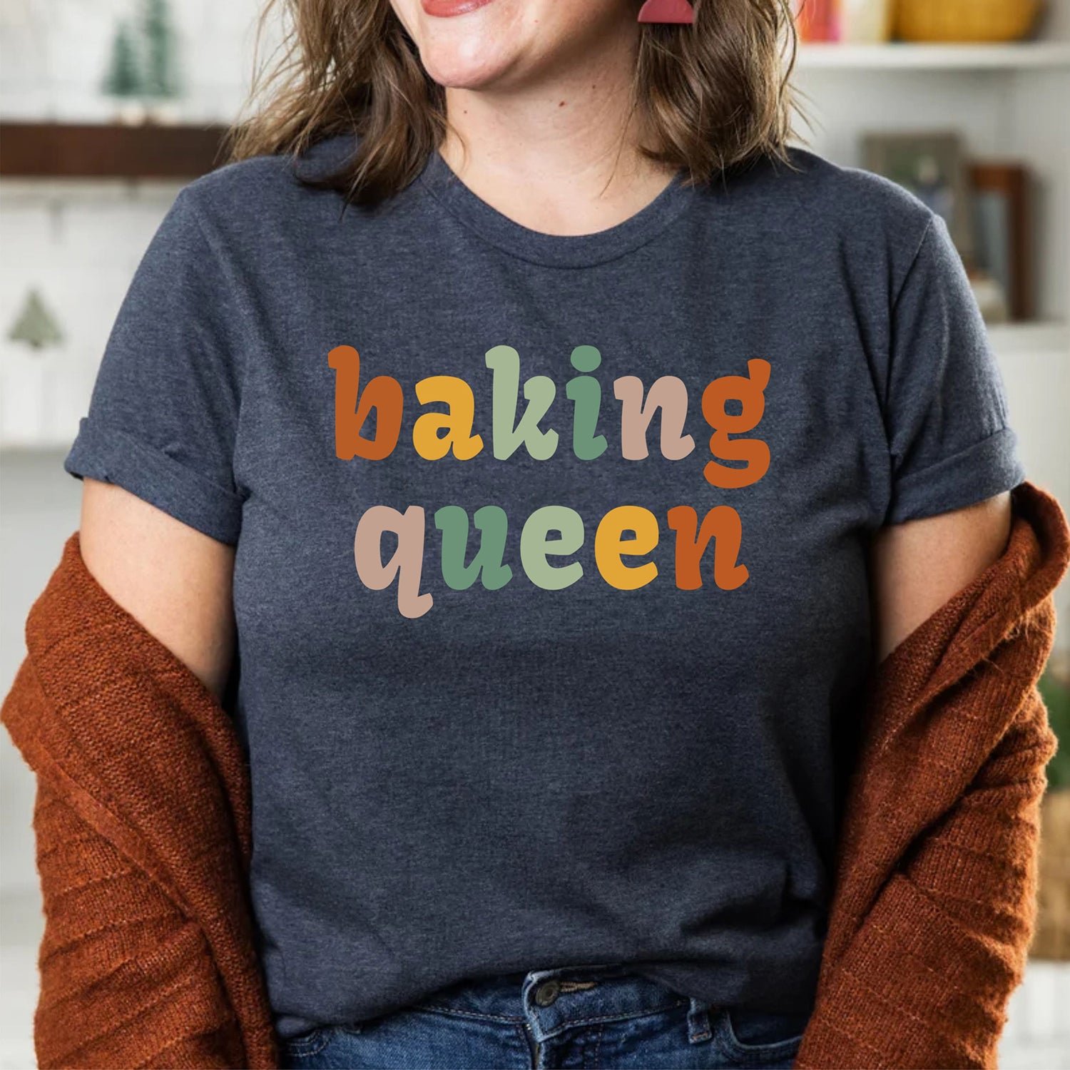 Baking Queen Christmas Funny Cookie Baker Baking Lover T Shirts Gifts - Image 6