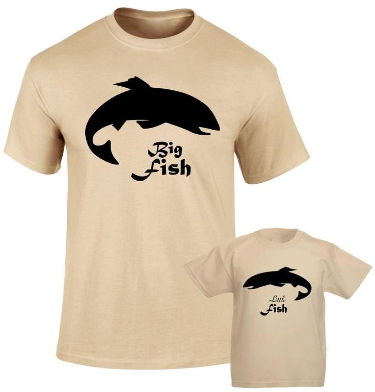 Big Fish Small Fish Graphic Family Matching T shirt - Image 2