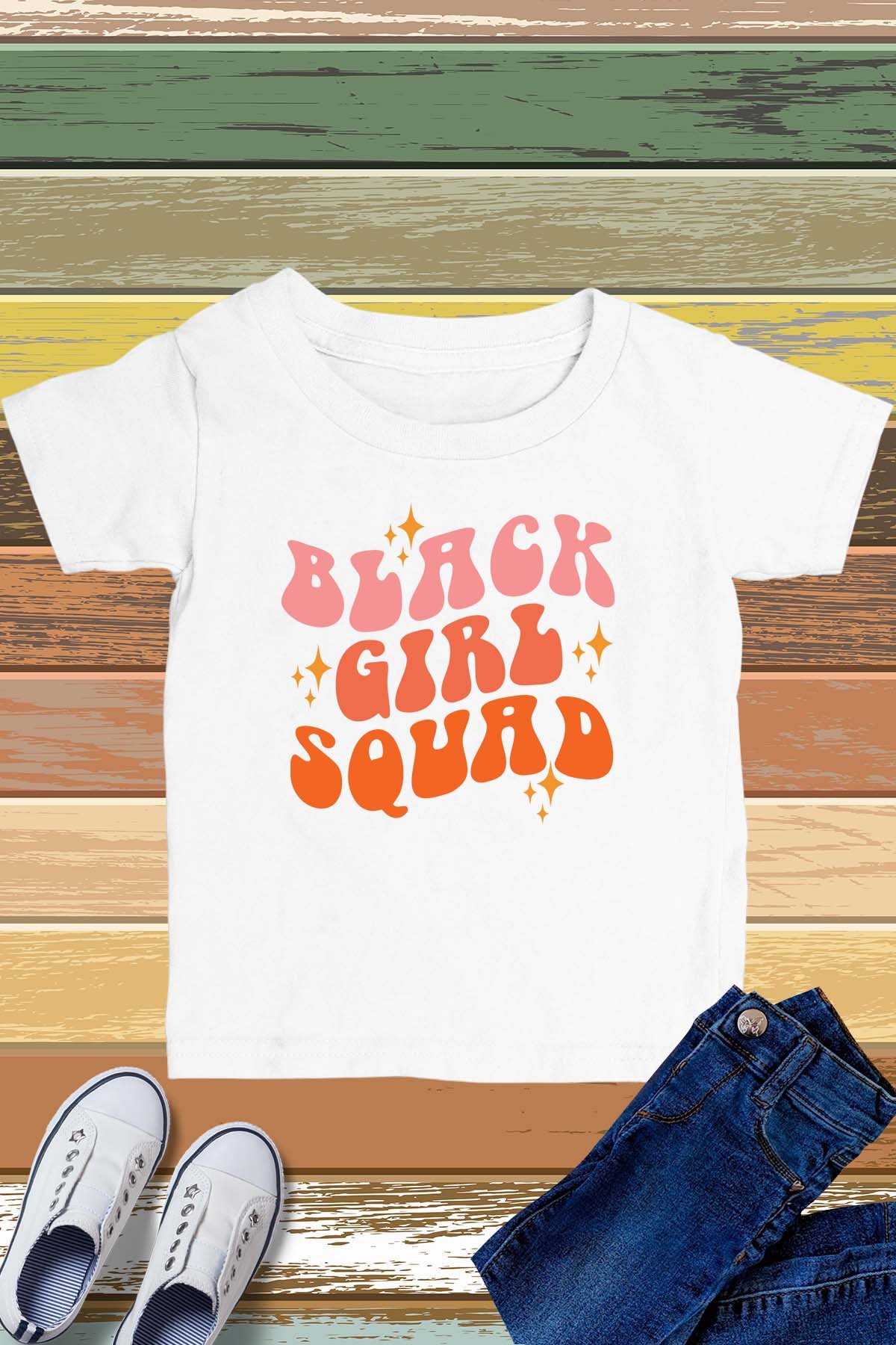 Black Girl Squad Kids Shirts - Image 3