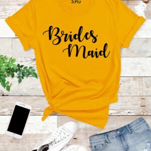 Bridesmaid-T-Shirt-Gold