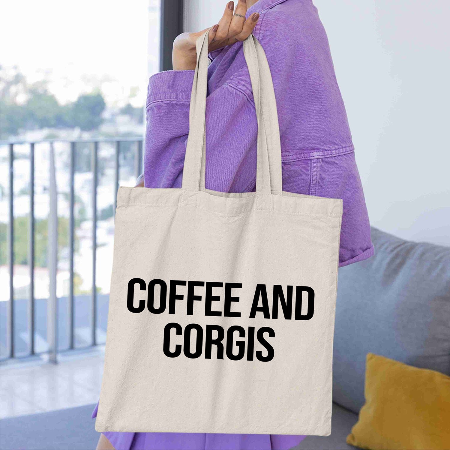 Coffee and Corgis Funny Corgi Mom Gift Motivational Coffee Lover Shirt - Image 6