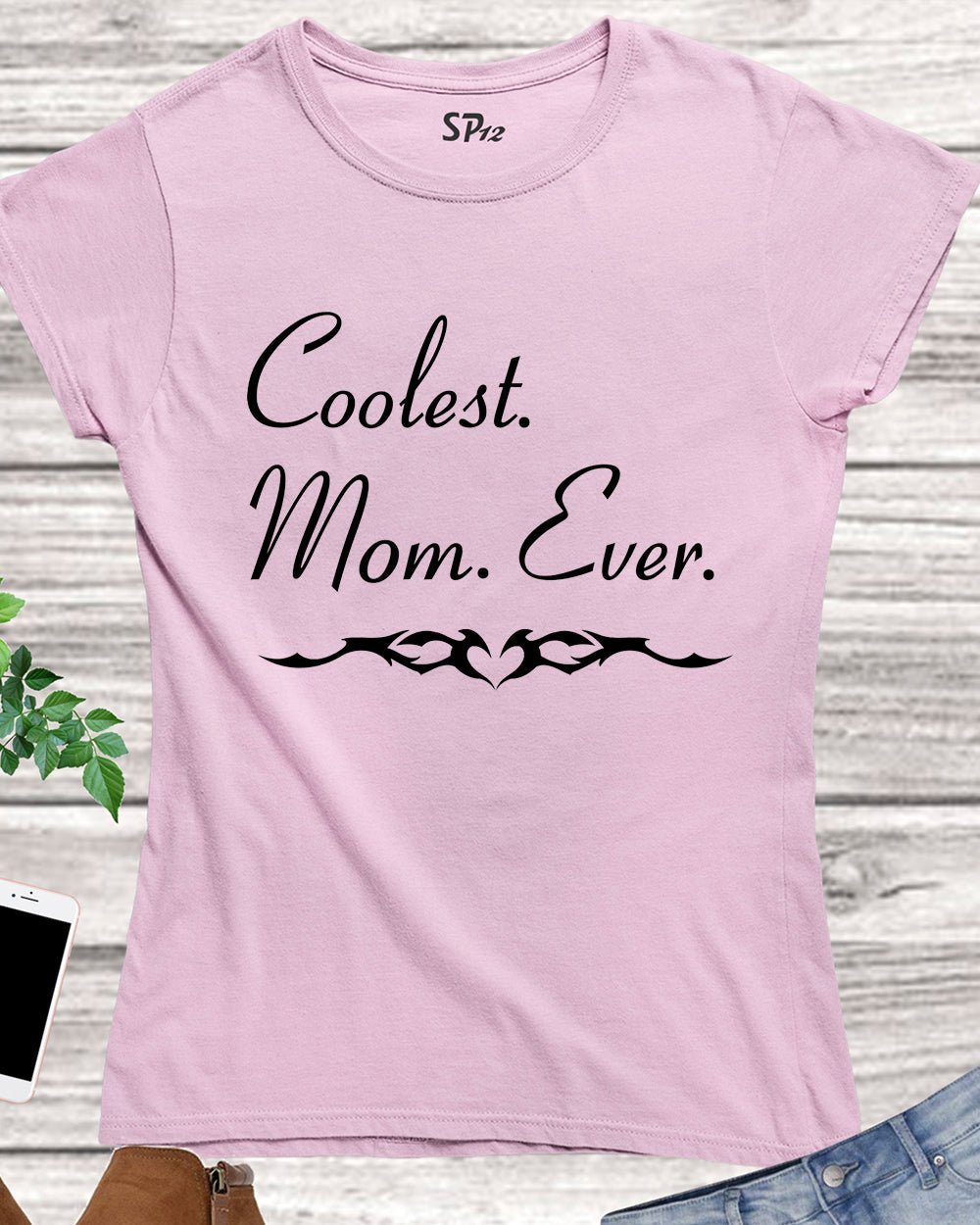 Family Mom T Shirt Coolest Mom Ever Mother Slogan - Image 2