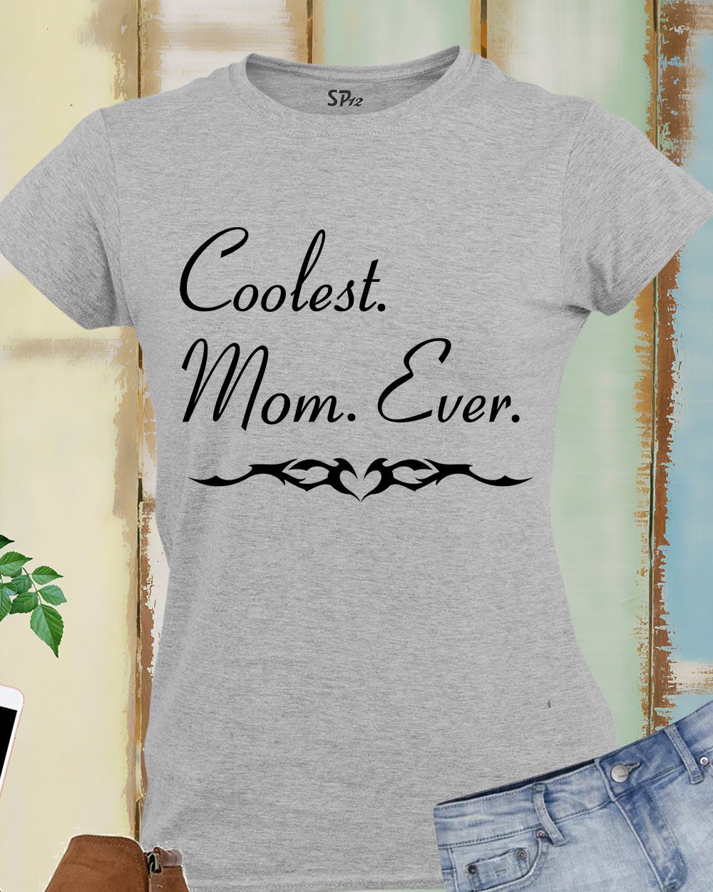 Family Mom T Shirt Coolest Mom Ever Mother Slogan - Image 3