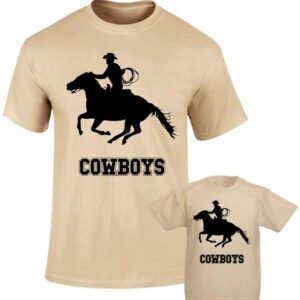 Cowboy Texas Rangers Horse Riders Family Matching T shirt