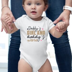 Daddy's Girl Mommy's World Baby Bodysuit
