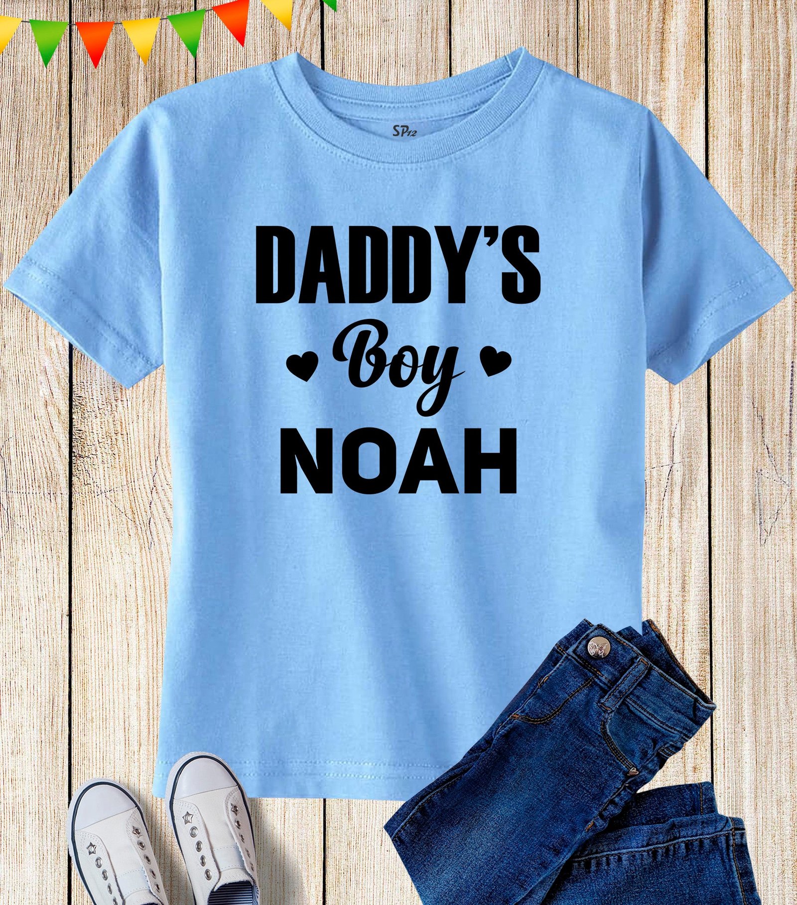 Daddy's Girl And Boy Matching Personalised T Shirt - Image 4
