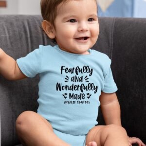 Fearfully and Wonderfully Made Psalm 139:14 Baby Onesie
