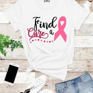 Find-A-Cure-Breast-Cancer-T-Shirt-White