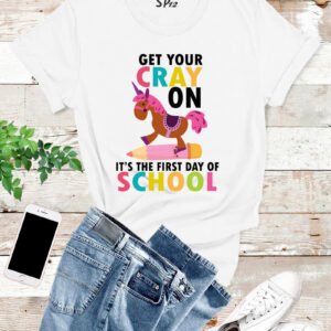 First-Day-of-School-Crayon-T-Shirt-White