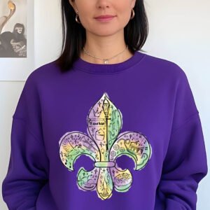 Fleur De Lis Carnival Mardi Gras Lily Shirts Parade Costume