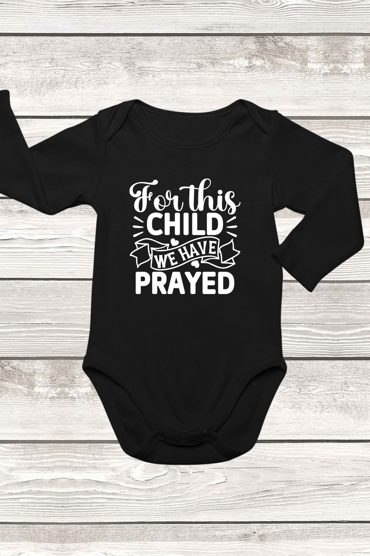 For This Child We have Prayed Baby Bodysuit - Image 4