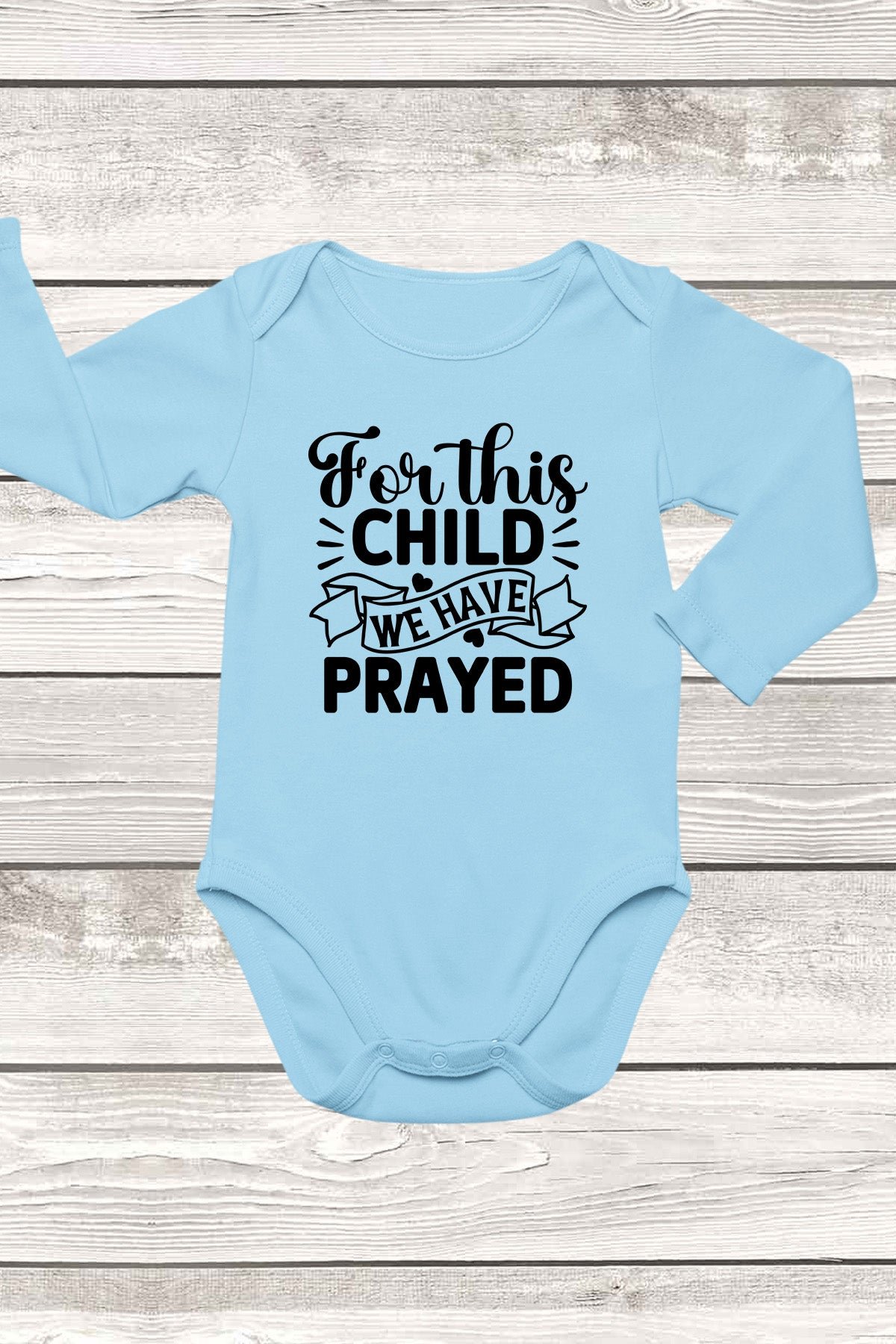 For This Child We have Prayed Baby Bodysuit - Image 3