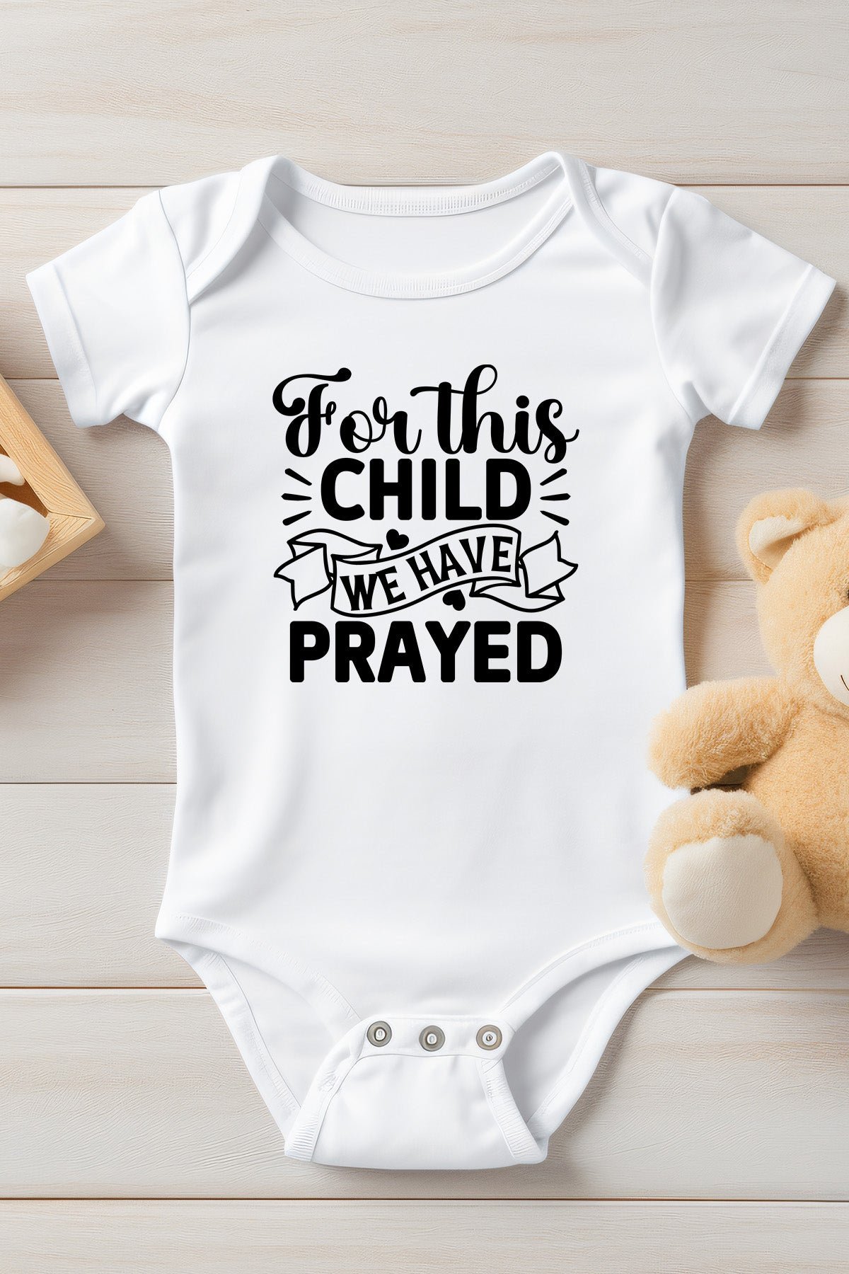 For This Child We have Prayed Baby Bodysuit - Image 2
