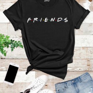Friends-T-Shirt-Black