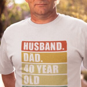 Husband Dad 40 Years Old Legend Shirt