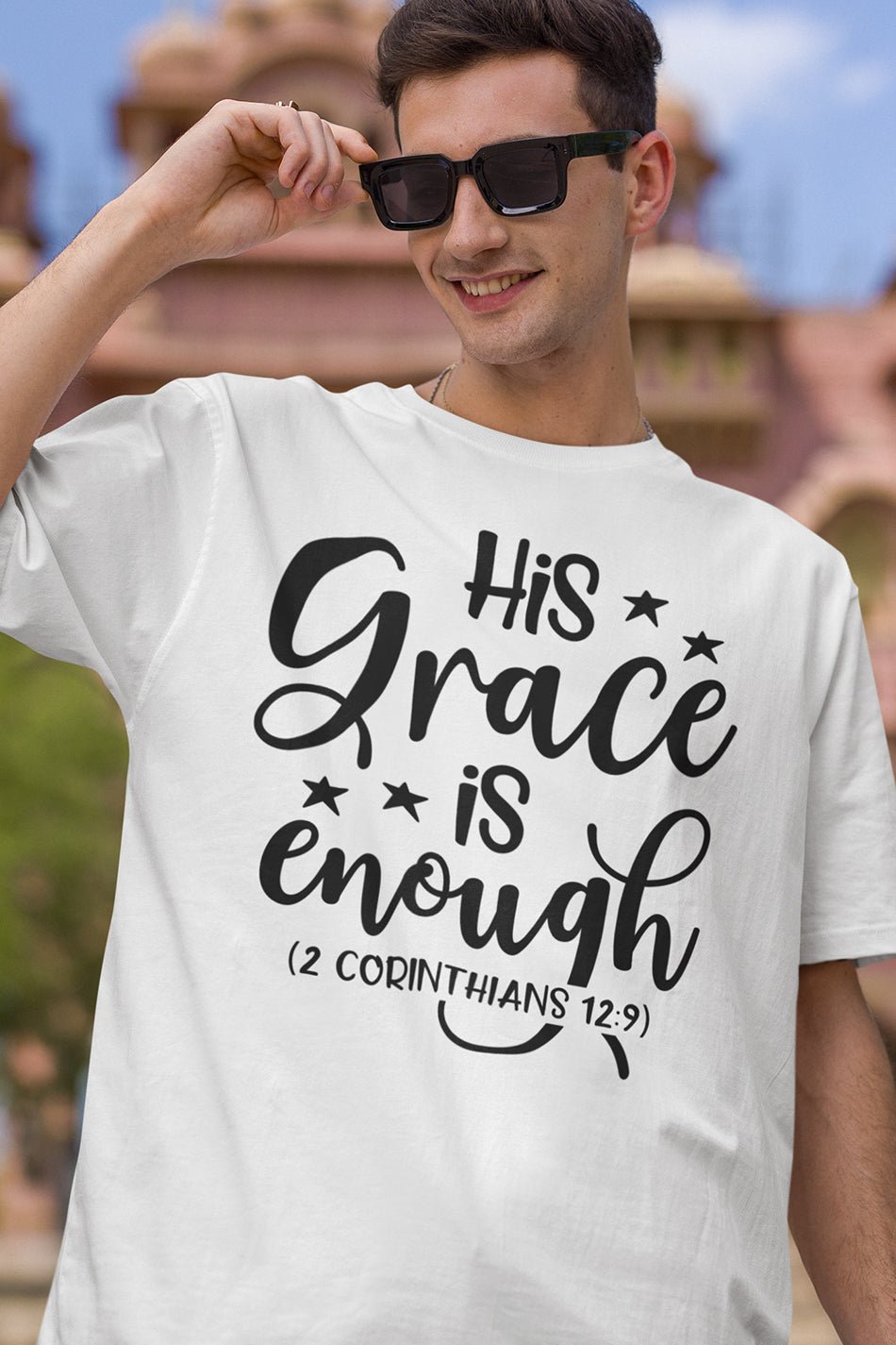 His Grace is Enough Bible Verse T Shirts