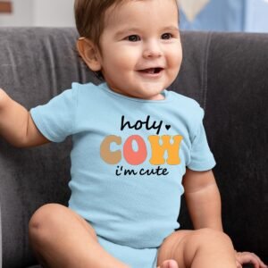 Holy Cow I'm Cute Baby Bodysuit