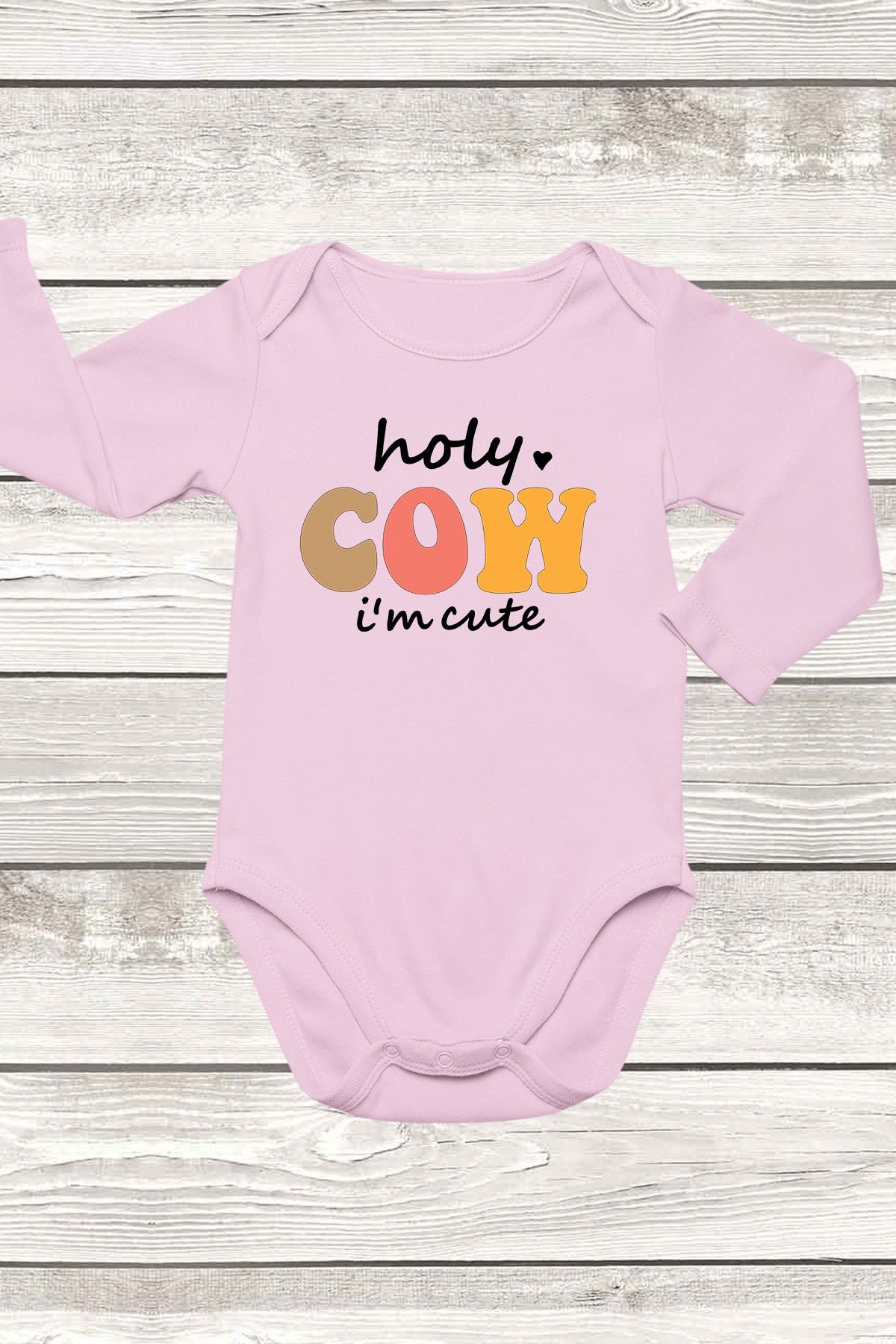 Holy Cow I'm Cute Baby Bodysuit - Image 2