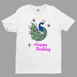 Happy Peace Graphic Birthday T Shirt