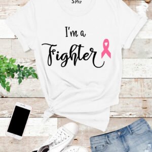 I'm-A-Fighter-Breast-Cancer-T-Shirt-White
