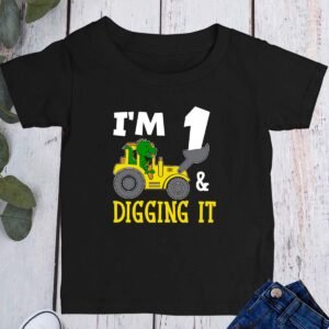 I'm 1 and Digging It Birthday T Shirt