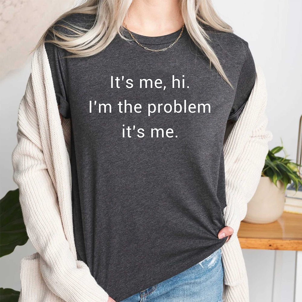 it's-me,-hi,-i'm-the-problem-it's-me-breast-cancer-awareness-t-shirts