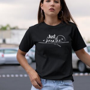 Just Breathe Christian Tee Shirt