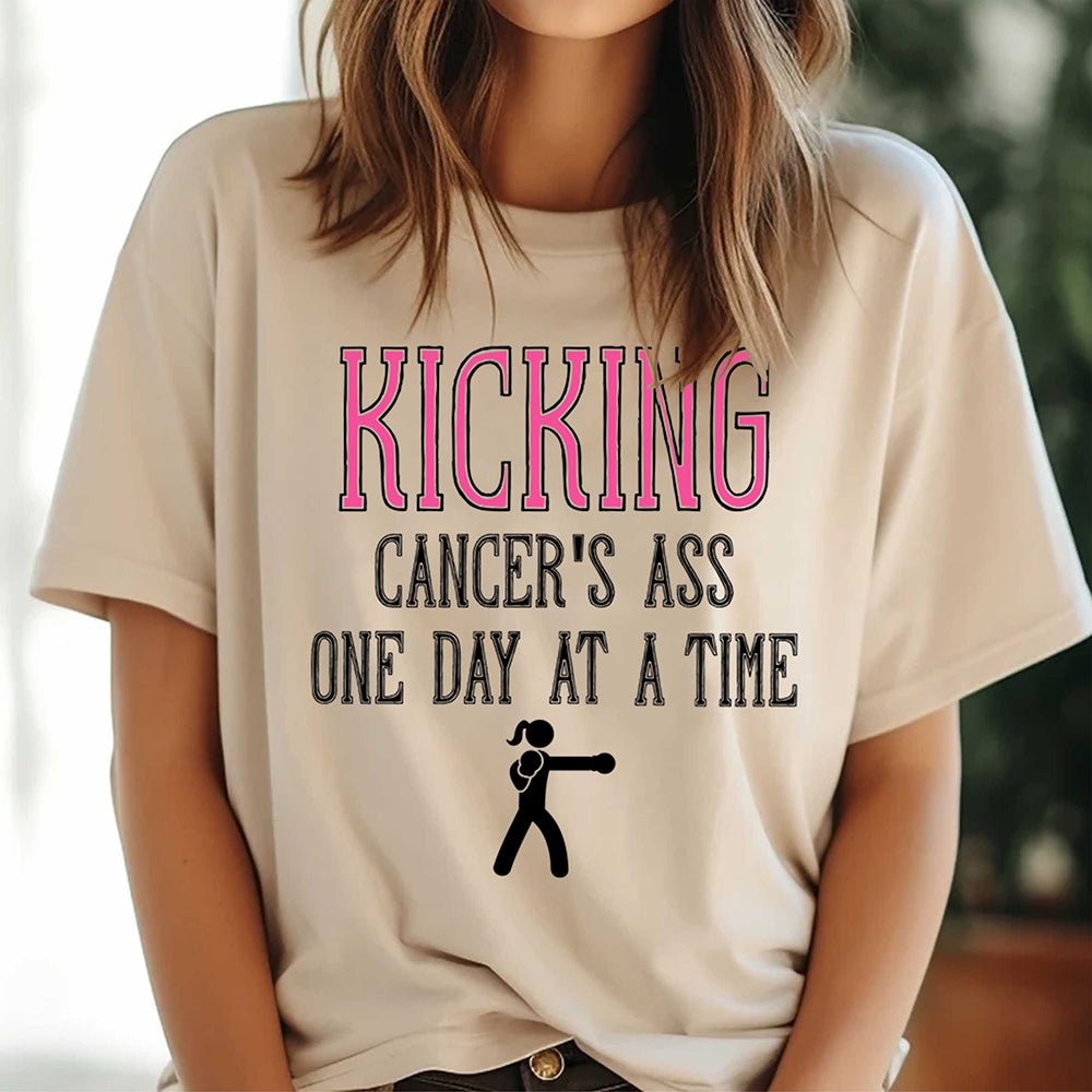 kickin-cancer's-ass-one-day-at-a-time-breast-cancer-fighter-t-shirt