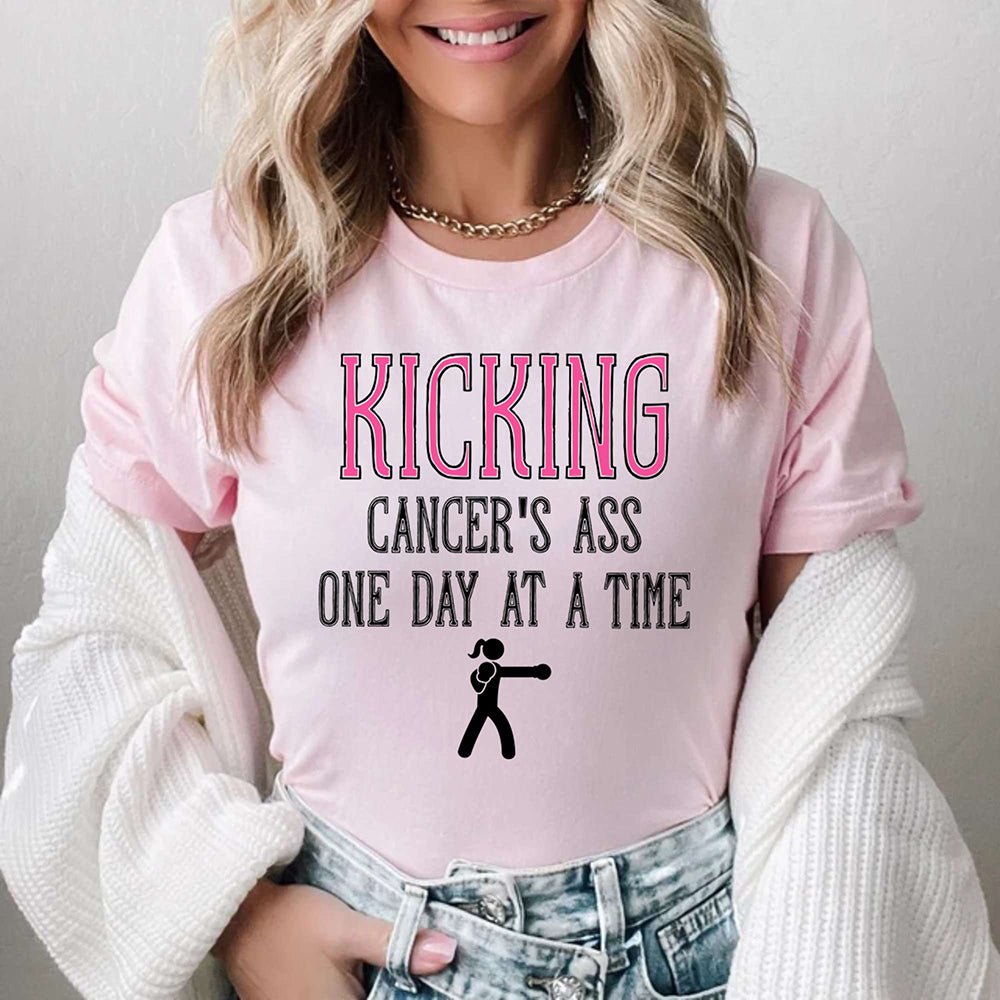 kickin-cancer's-ass-one-day-at-a-time-breast-cancer-fighter-t-shirt